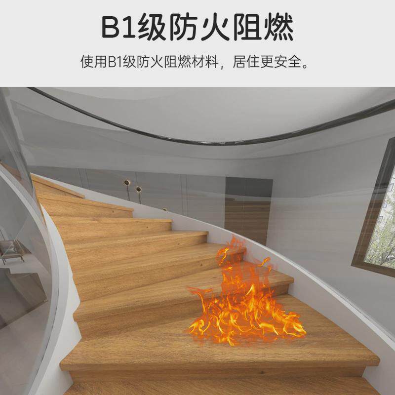 生产楼梯踏步阁楼别墅复式公寓spc实木防滑旋转仿石晶楼梯踏步板