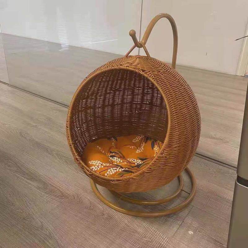 猫咪床垫子!宠物窝四季藤编大型猫窝猫四季通用摇篮透气宠物用品