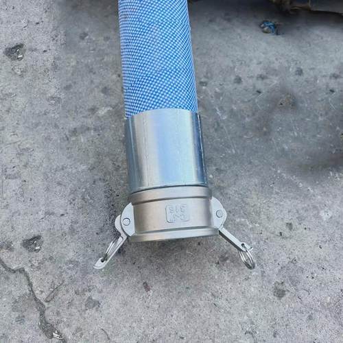 大口径高压胶管吸水排泥抽砂用钢丝骨架缠绕胶管法兰式矿井液压管