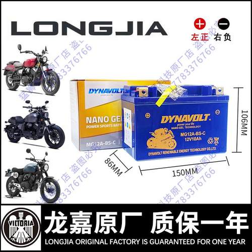龙嘉V咖250i V霸V途250 VMAX300ie维多利亚300 150 XDV250电瓶