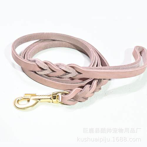 一拖二拉绳牵引带宠物用品狗狗牵引绳多功能牵引带双头狗牛皮