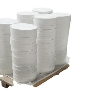 白色玻纤改性四氟定制板非标圆铁氟龙ptfe模压板聚四氟乙烯圆板材