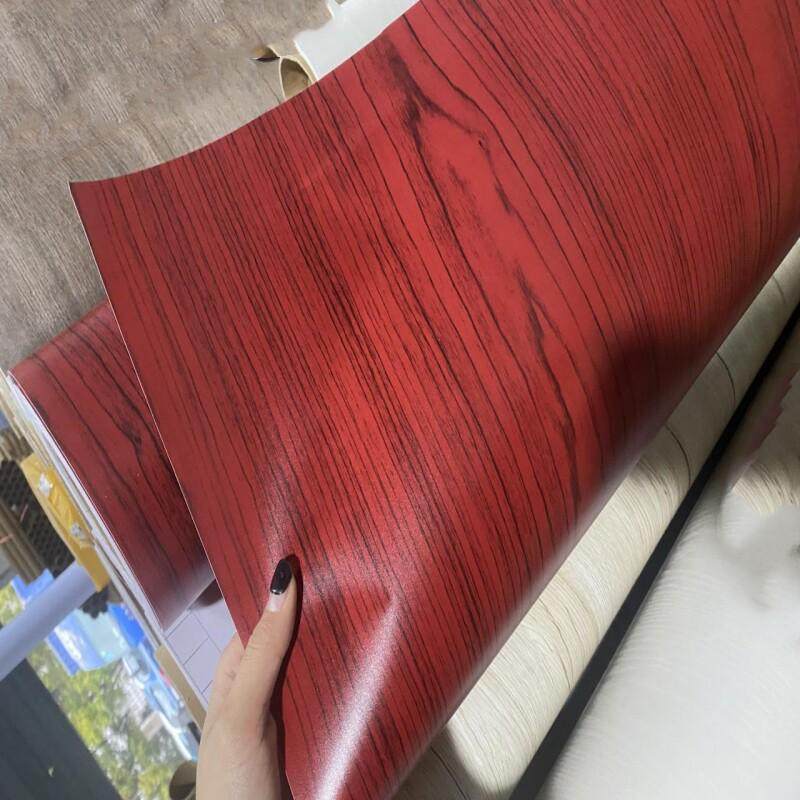 红色木纹贴纸家具翻新自粘桌面防水防烫衣柜贴皮茶几书桌仿木纹纸,家居饰品,软装墙贴,淘宝优惠券,粉丝福利购,淘宝优惠卷