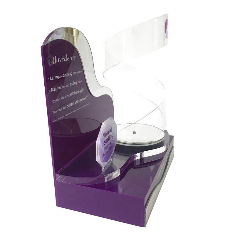 亚克力展示架陈列商品置物架有机玻璃自动旋转展示架亚加力展览架