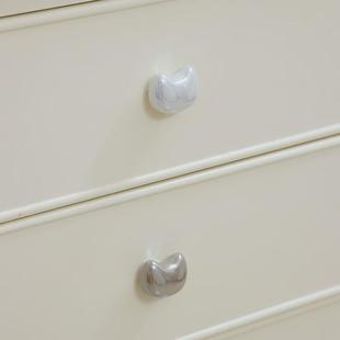 星翡家居可爱卡通猫咪衣柜门拉手陶瓷柜子抽屉把手珍珠女孩奶油风