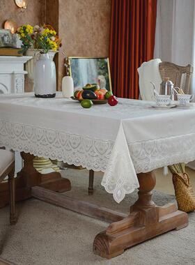 0fe9桌布日系pvc茶几桌布桌垫蕾丝长方形塑料餐桌布防水防油免洗
