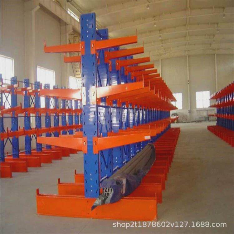 供应非标悬臂式重型货架仓储布匹木材五金钢管管材仓库厂房货架子
