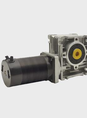 57速比减速无刷电机24v131w3000rpm蜗轮5-80