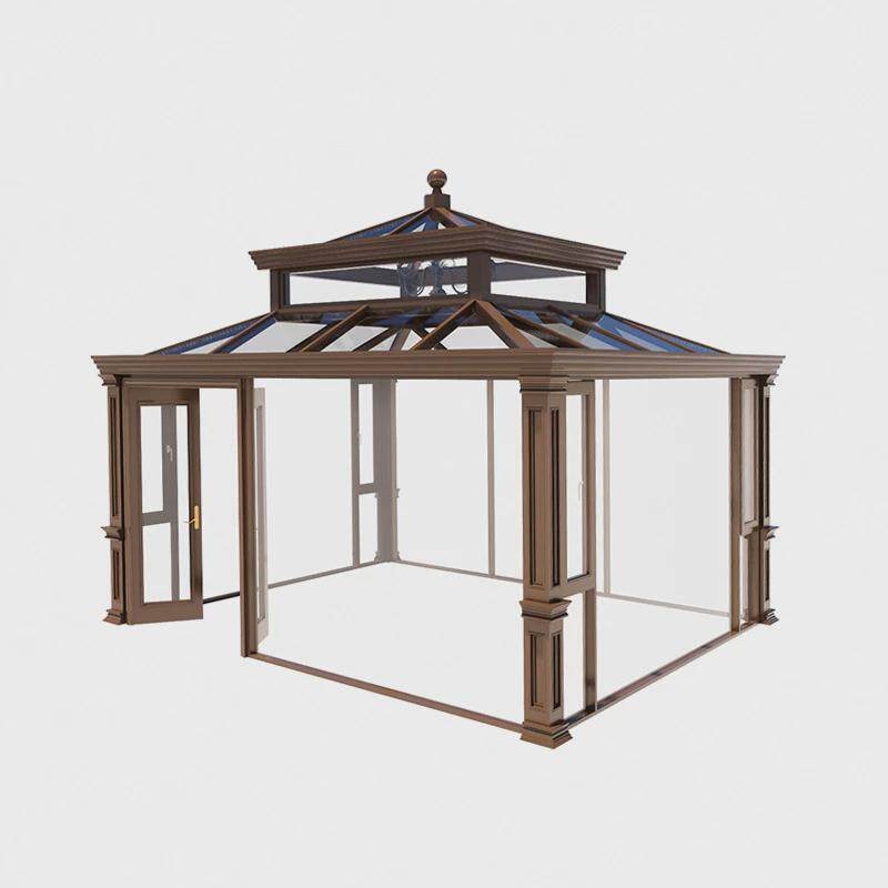 阳光房铝合金玻璃房遮阳隔热断桥铝阳光房别墅庭院阳光房定制露台