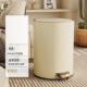 不锈钢垃圾桶轻奢风带盖卧室网红家用客厅厨房大号