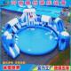 大型移动水上乐园成人支架游泳池闯关户外儿童充气水池水滑梯设备