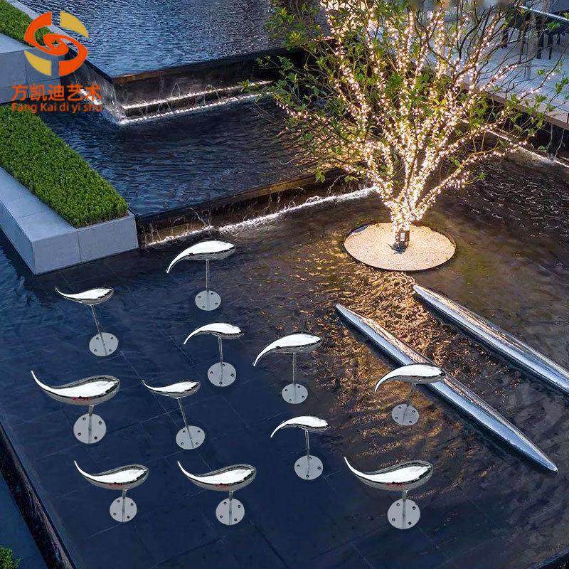 不锈钢金属抽象动物大头鱼装饰酒店喷泉水景金属铁艺工艺术品雕塑,家居饰品,装饰摆件,淘宝优惠券,粉丝福利购,淘宝优惠卷