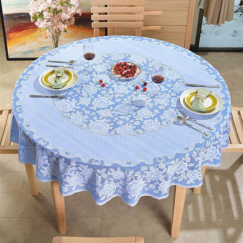 大圆形防水防油防烫防滑盖布垫 PVC蕾丝餐桌桌布茶几自粘免洗新品,居家布艺,桌布,淘宝优惠券,粉丝福利购,淘宝优惠卷