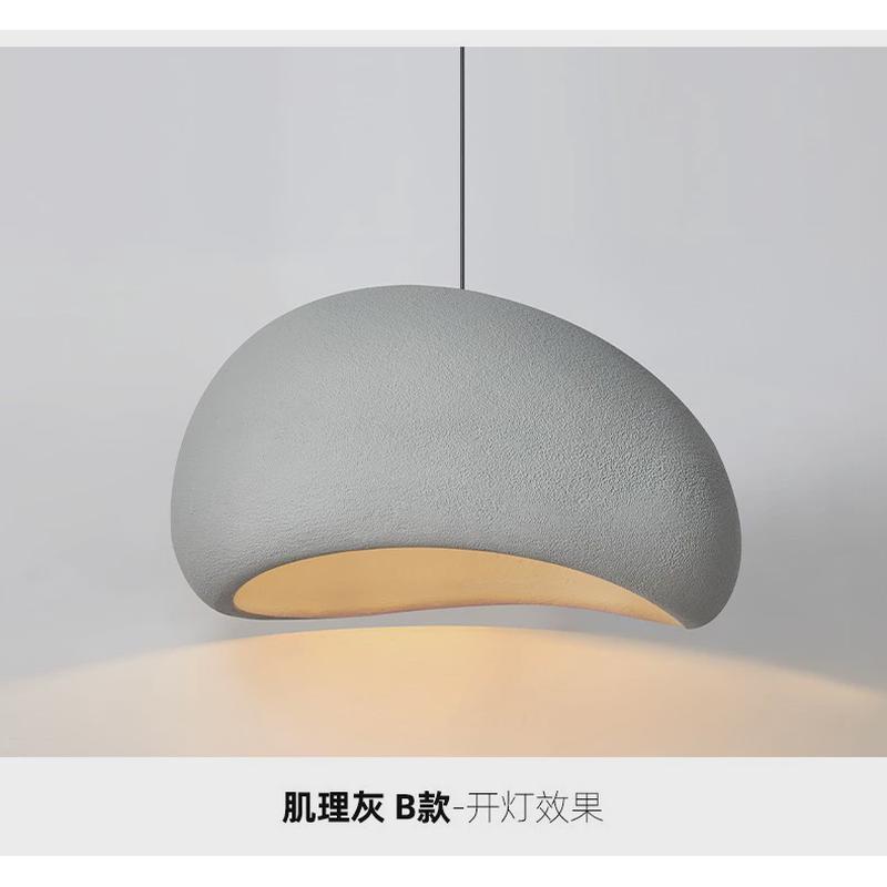 餐厅设计师中古北欧简约创意吧台吊灯服装店日式民宿侘寂风客厅灯