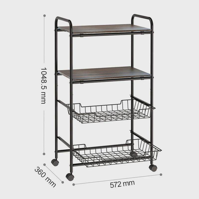 伟经抽屉置物架推车简约收纳架小推车蔬菜水果拉篮推车可拆卸批发