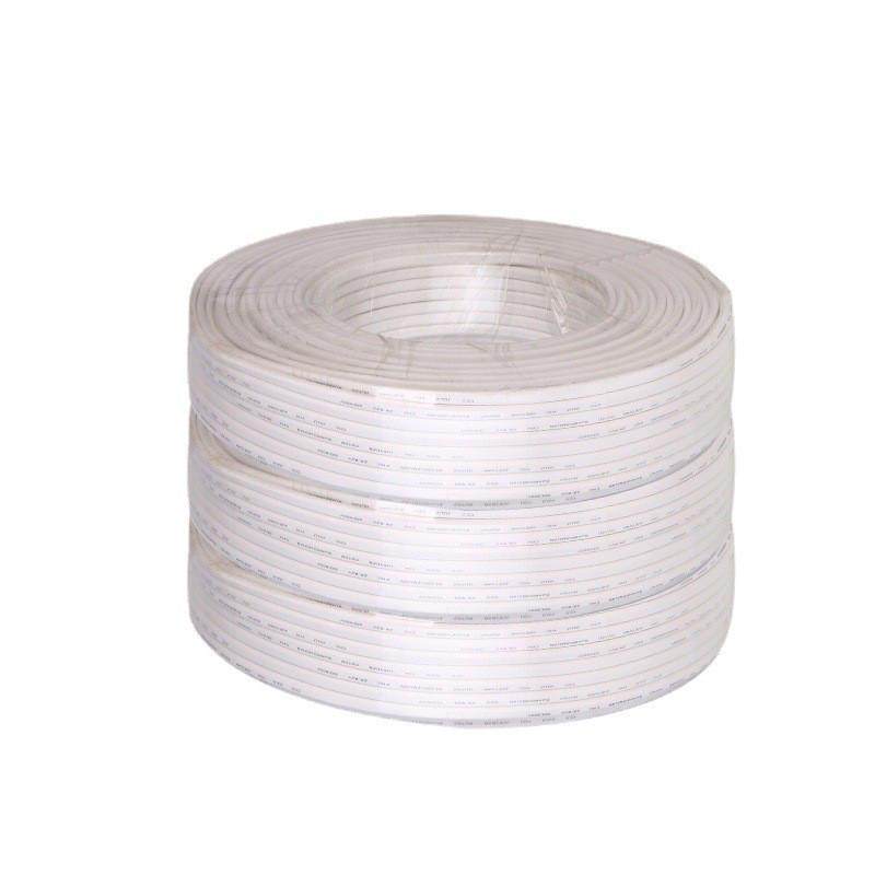 护套线纯铜电线2芯1.5/2.5/4/6平方家用电源线电缆平行线白色软线