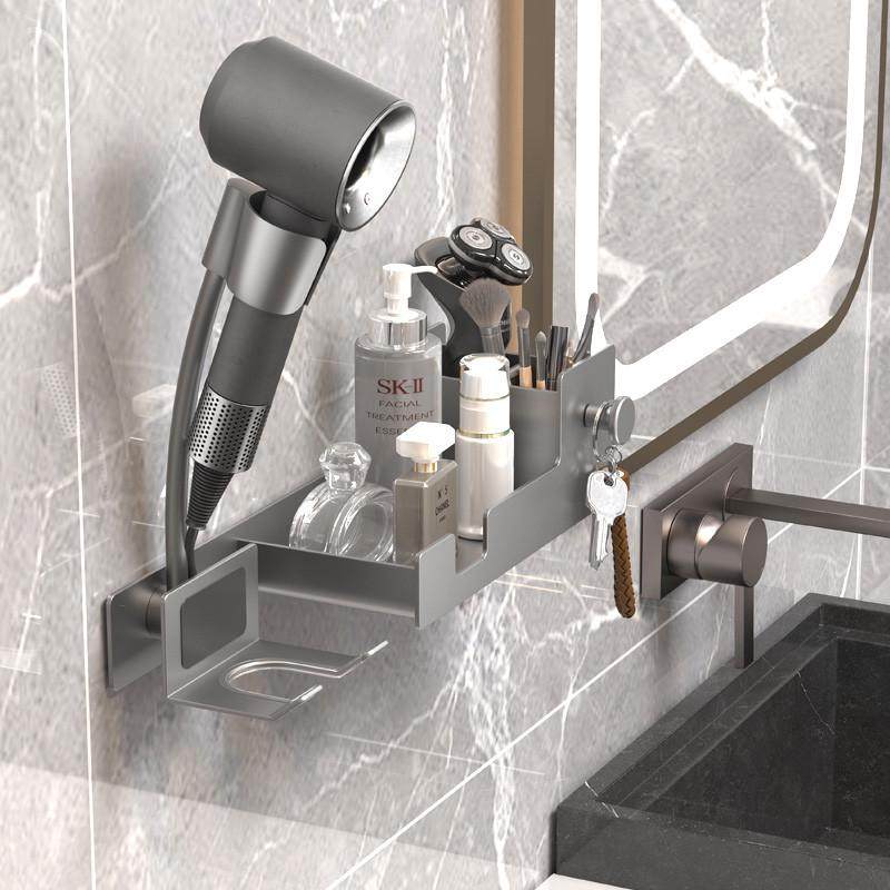 免打孔吹风机置物架壁挂式免手持旋转懒人支架卫生间浴室储物收纳,家庭/个人清洁工具,吹风机置物架,淘宝优惠券,粉丝福利购,淘宝优惠卷