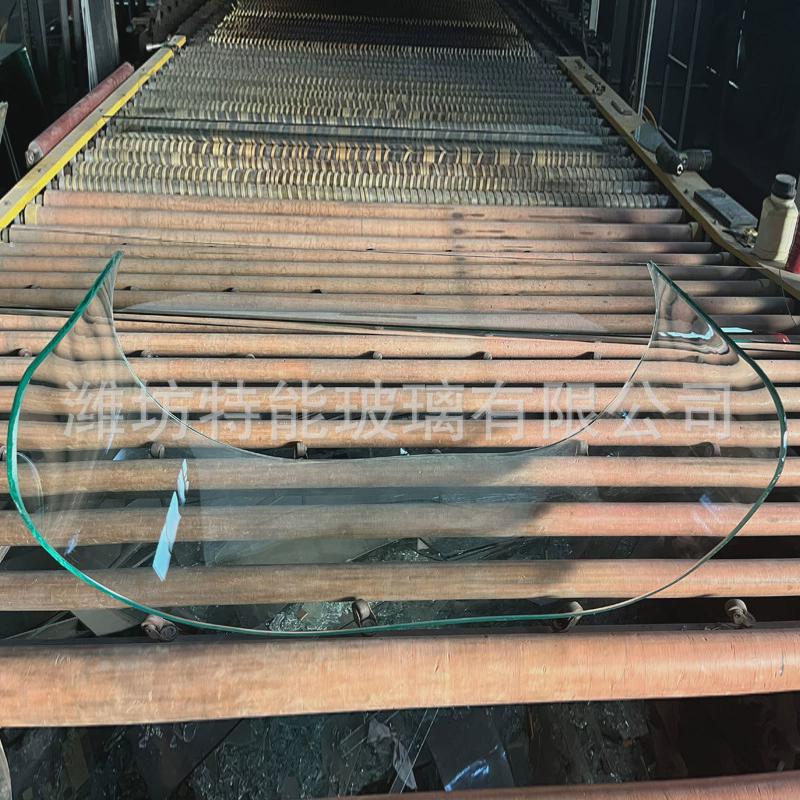 定制钢弧形玻璃大半圆热弯钢化玻璃加工弯弧形热弯玻璃