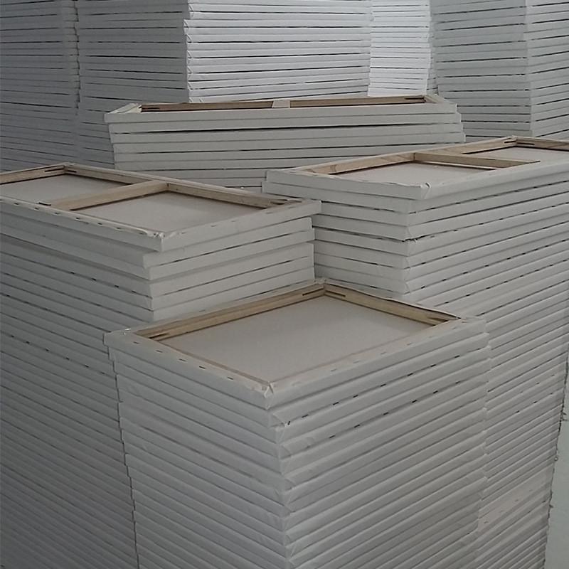 纯棉布丙烯白色丙烯油画内框绷加工木制60*90油画框工厂批发画布