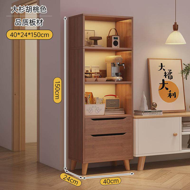 窄缝书架落地置物架靠墙家用柜子收纳架储物柜客厅简易展示柜新品