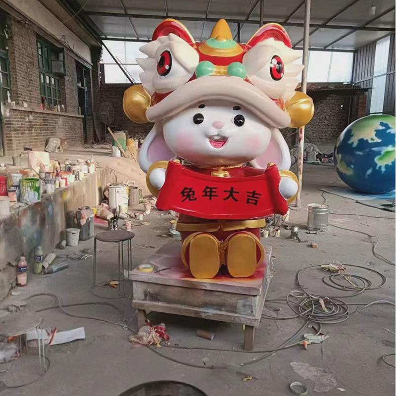 卡通人物定制玻璃钢雕塑大型户外造型定制摆件观景雕塑厂家