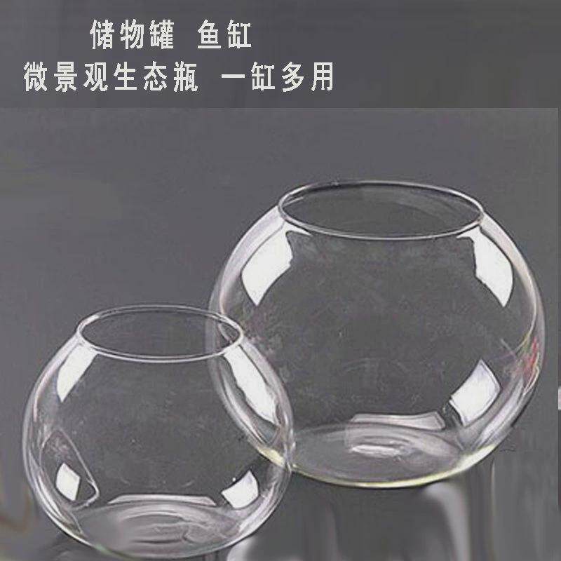 微景观容器植物花瓶玻璃瓶带盖养鱼缸diy多肉植物制作苔藓生态瓶