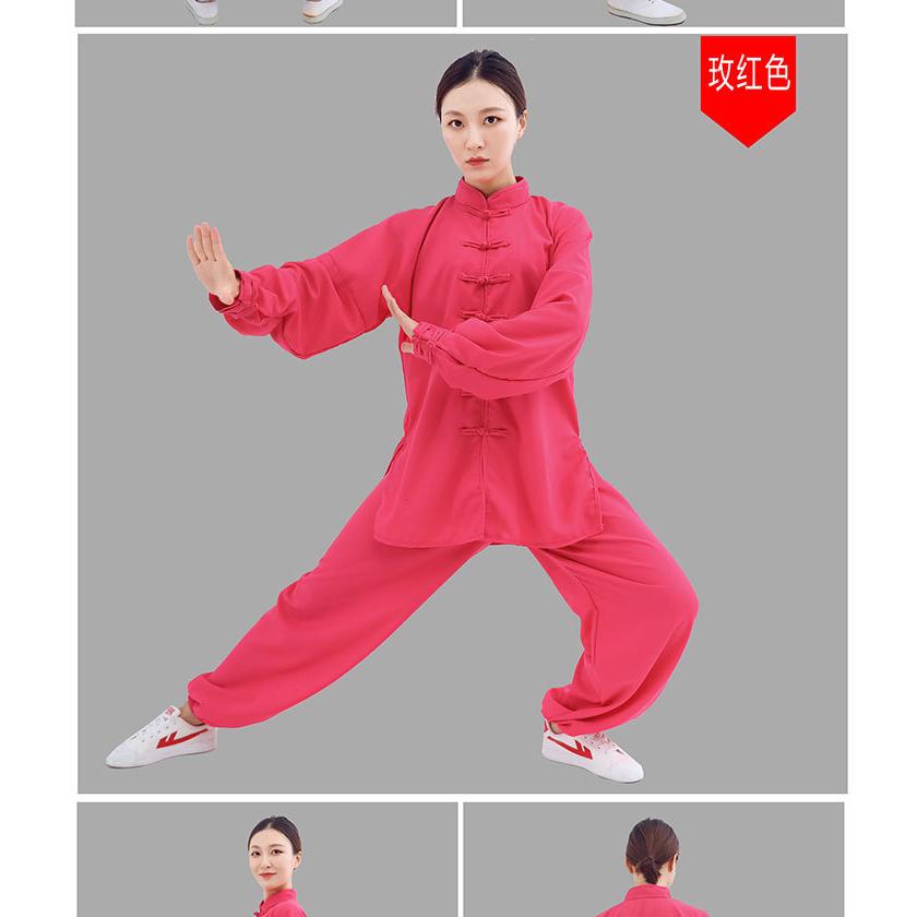 2024新款太极服竹节麻太极拳服装武术服装练功服中老年晨练舞蹈服