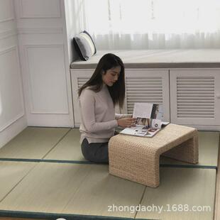 可做各种尺寸榻榻米地垫折叠榻榻米地铺垫踏踏米蔺草日式床垫学生