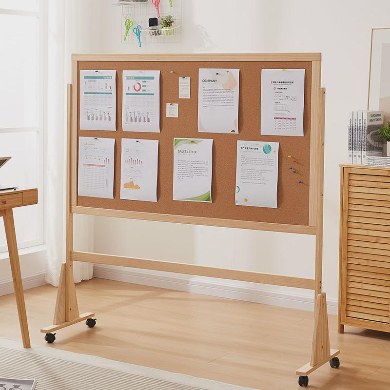 儿童家用记事板可移动支架式带轮升降会议白板办公写字板可擦磁吸