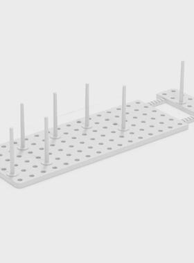 umbra抽屉式收纳分隔板沥水整理盒家用厨房分格餐具置物架碗碟架