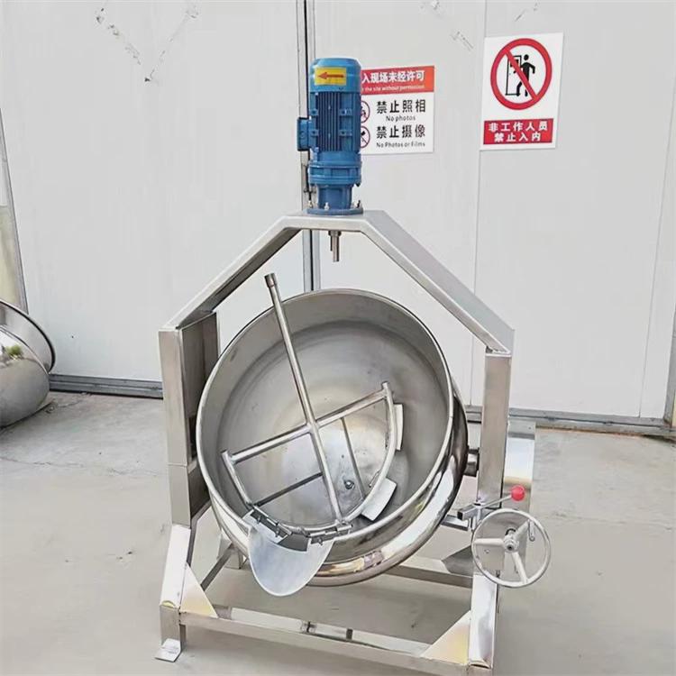 电加热自动夹层锅搅拌化糖熬糖锅果酱熬制夹层锅全自动凉粉机