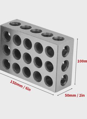 2-4-6公制23孔块垫块铣床平行垫铁50x100x150虎钳平型等高平行