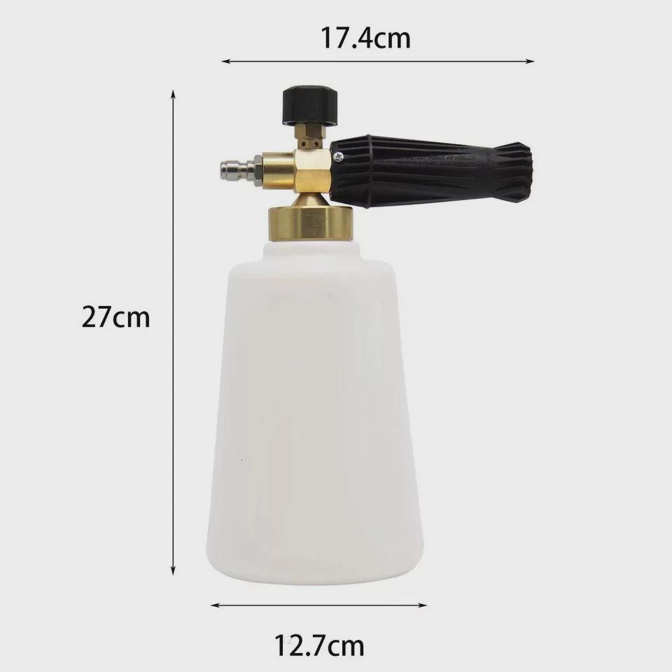 热销2l高压洗车泡沫喷壶透白色广口泡沫生产发生器广口快速1/4瓶