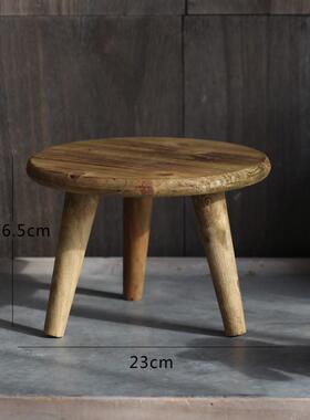 创意小板凳子桌面摆设置物小装饰阳台花架花园摆件杂物拍摄道具