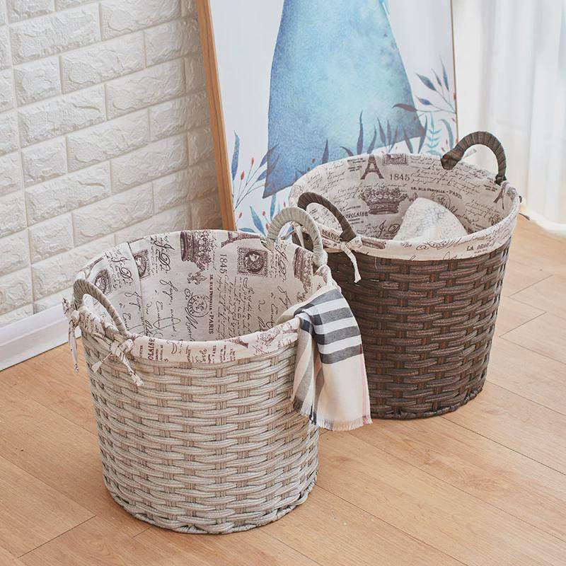 脏衣篓家用仿藤编玩具收纳筐卧室浴室编织洗衣篓收纳篮大号脏衣篮,农机/农具/农膜,播种栽苗器/地膜机,淘宝优惠券,粉丝福利购,淘宝优惠卷