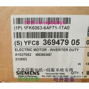 现货供应西门子电机1FK6063 1TA0议价 6AF71