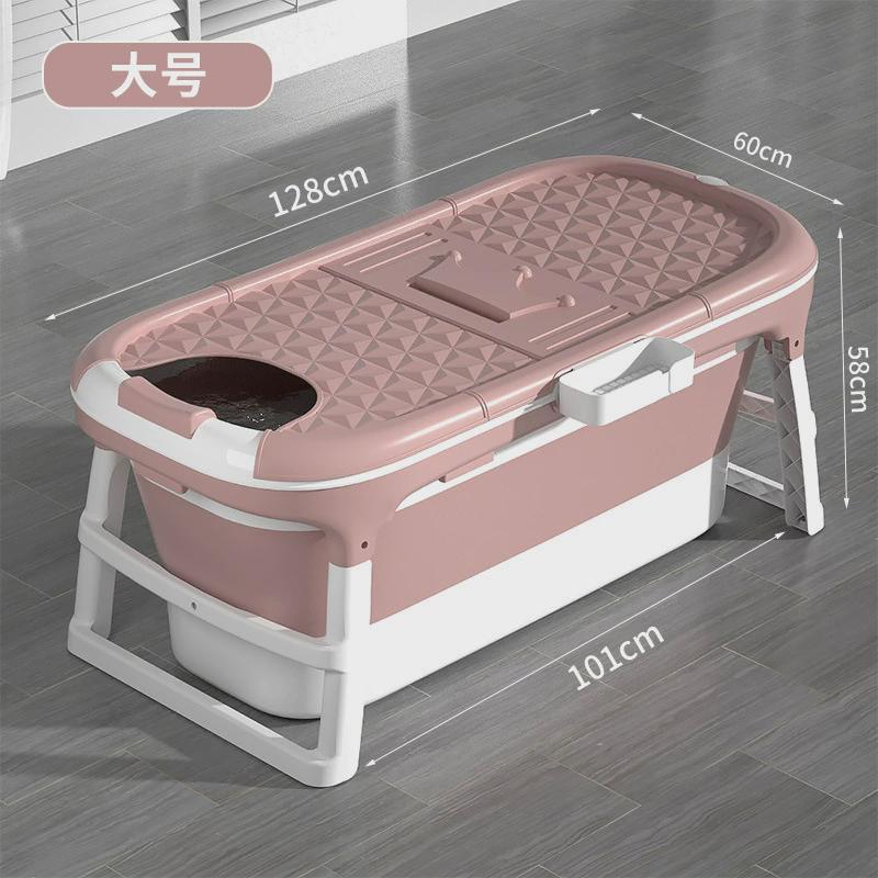 大号家用儿童洗泡澡缸成人洗澡盆宝宝游泳池塑料保温可折叠浴桶