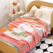 四层儿童竹纤维冷感毯卡通纱布盖毯夏季 家用婴幼儿午睡毛巾被 薄款