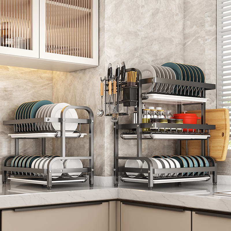 免螺丝碗碟碗盘收纳架厨房置物架沥水架家用放碗架碗筷收纳盒碗柜,厨房/烹饪用具,碗架,淘宝优惠券,粉丝福利购,淘宝优惠卷