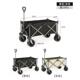 厂家批发露营折叠户外野营小推车便捷式 两用野餐 万向轮摆摊拖车
