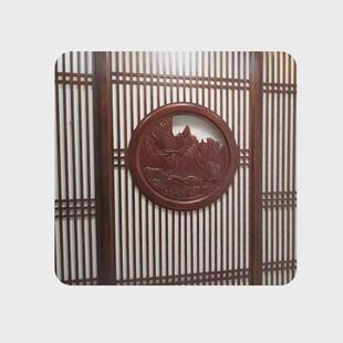 新中式实木花格屏风隔断仿古园林雕花镂空门窗厂家按需包办工程