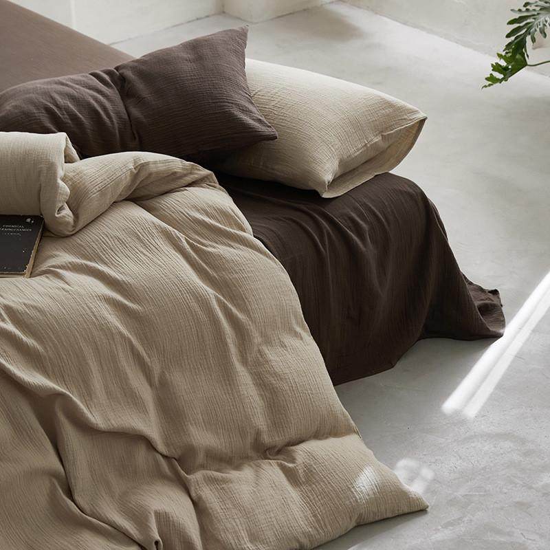 全棉皱皱纱加厚床单柔软亲肤纱布床笠床罩床上铺盖单品单件双层纱,床上用品,床单,淘宝优惠券,粉丝福利购,淘宝优惠卷