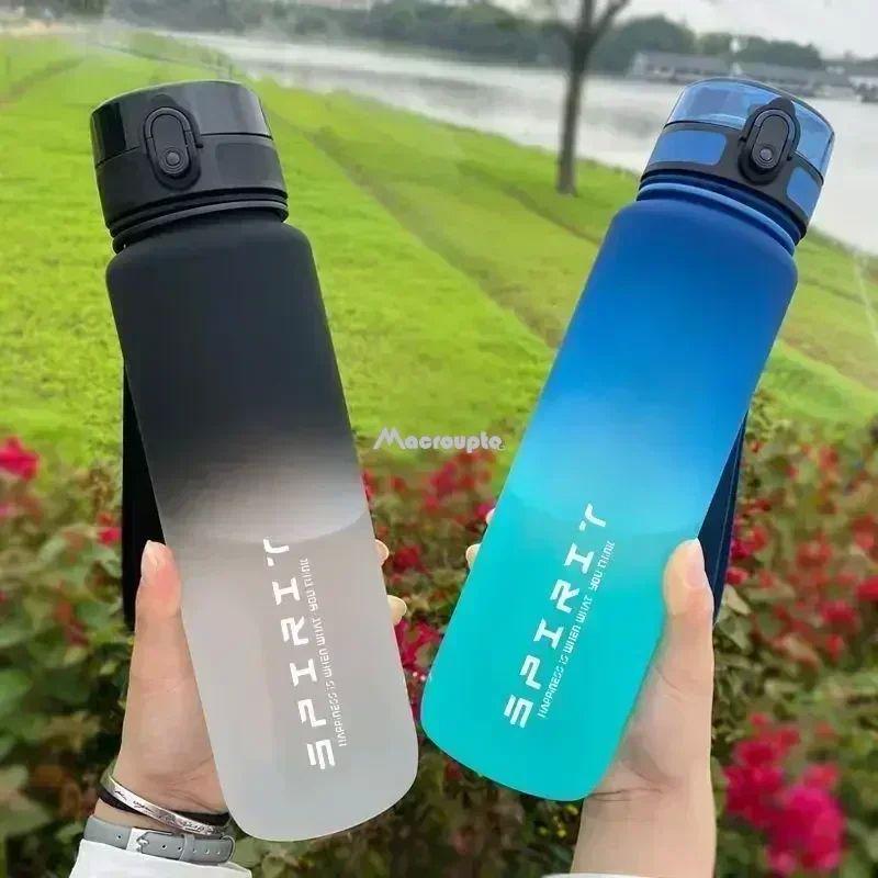 1 Liter Large Capacity Sports Water Bottle Leak Proof Colorf