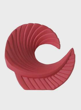 简约现代树脂摆件浪花造型海浪螺纹装饰品黑白家居样板房装饰摆设