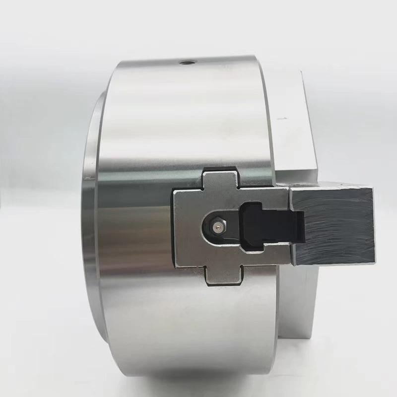 台湾标准钢体中实6寸三爪动力卡盘高精度油压液压夹头jn06