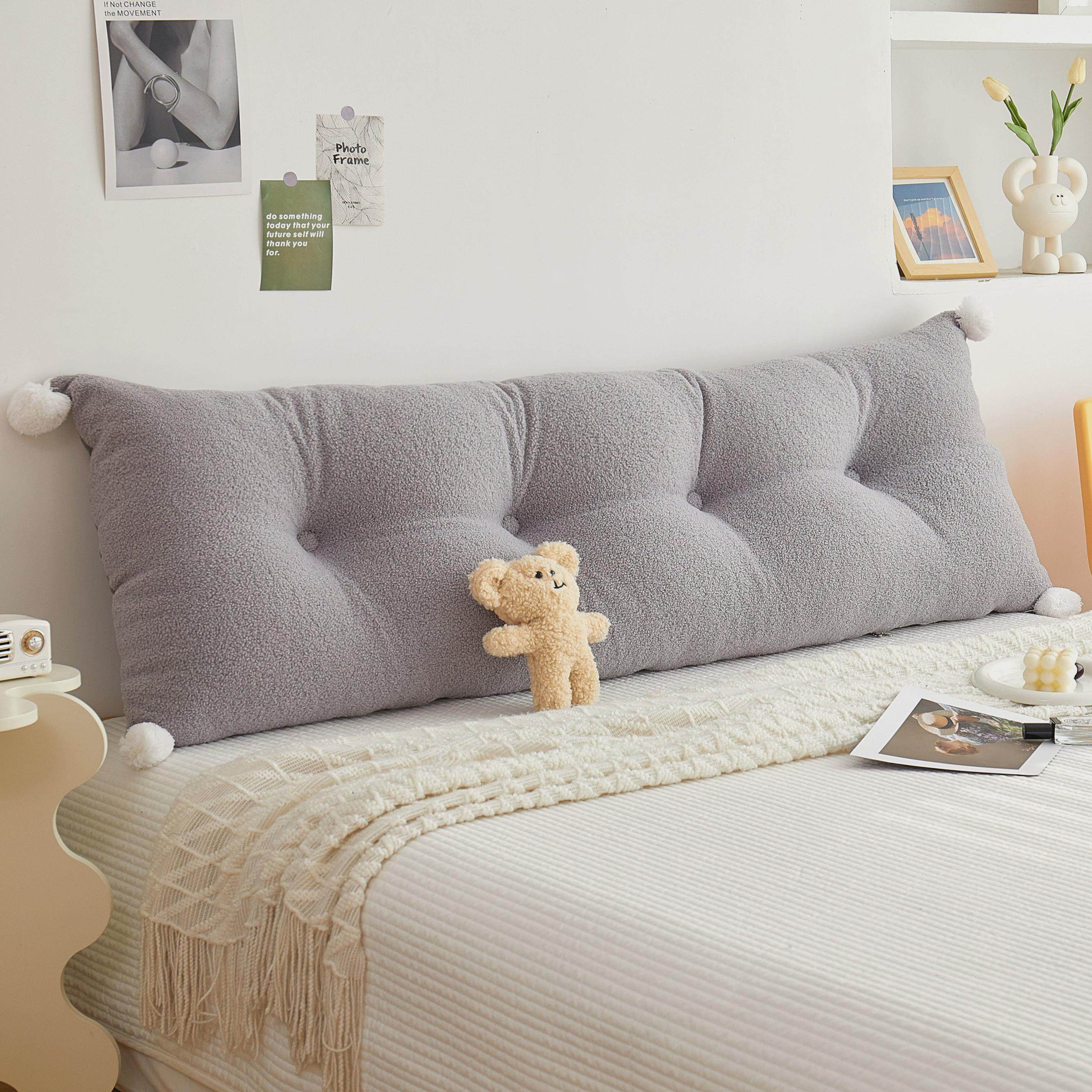 毛绒靠垫软包靠枕床头榻榻米沙发双人可拆洗床上公主,居家布艺,床头靠垫,淘宝优惠券,粉丝福利购,淘宝优惠卷