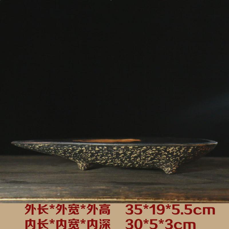 紫砂花盆苔藓盆景盆微景观生态瓶插花剑山日式陶瓷禅意花道