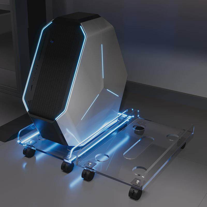 移动台式电脑主机托架可亚克力滑轮放置物架机箱柜底座主机柜新款,收纳整理,主机箱托架,淘宝优惠券,粉丝福利购,淘宝优惠卷