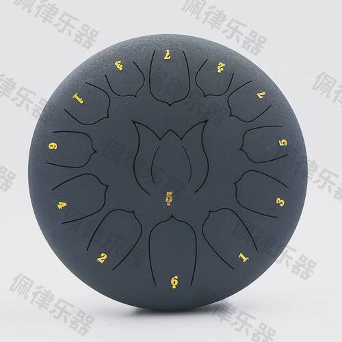 儿童益智打击乐器12寸13音国风莲花鼓钢击打鼓空灵鼓舌型乐器