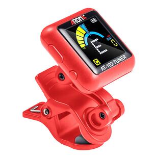 阿诺玛at 102通用吉他调音器小提琴校音器贝司尤克里里彩屏充电款